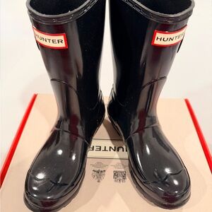 Hunter Glossy Black Boots